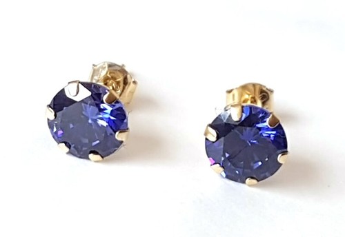 9ct real yellow gold - 9ct, tanzanite
